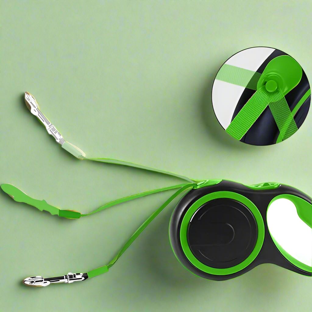Laisse Chien - MaxLeash™ - Vert - Le Royaume des toutous
