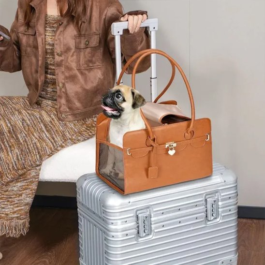 Sac de transport pour chien | Luxe Élégance
